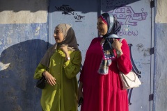 El hiyab es tal vez el velo más popular entre las mujeres marroquíes. Infinidad de diseños cubren los cabellos y cuellos y su uso, aunque esperable, no es obligatorio. Foto: Dahian Cifuentes