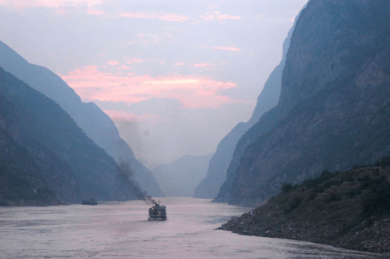 El río Yangtsé, uno de los más importantes y bellos de China