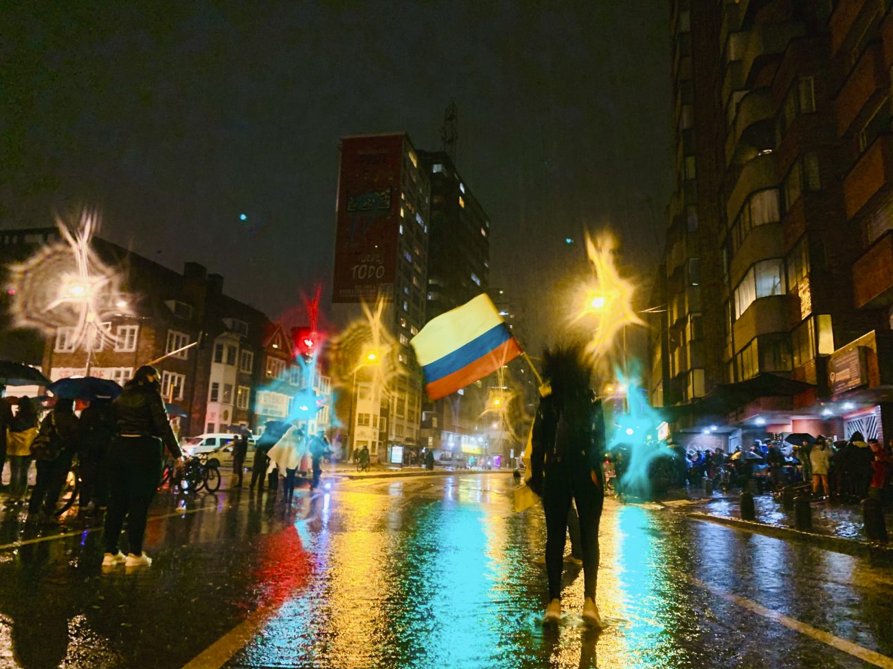 La movilización contra Duque en Bogotá. Foto: Dahian Cifuentes