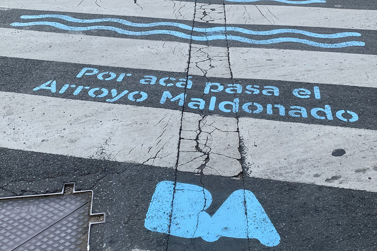 El paso peatonal en la estación Palermo. Foto: María Fernanda Giordano