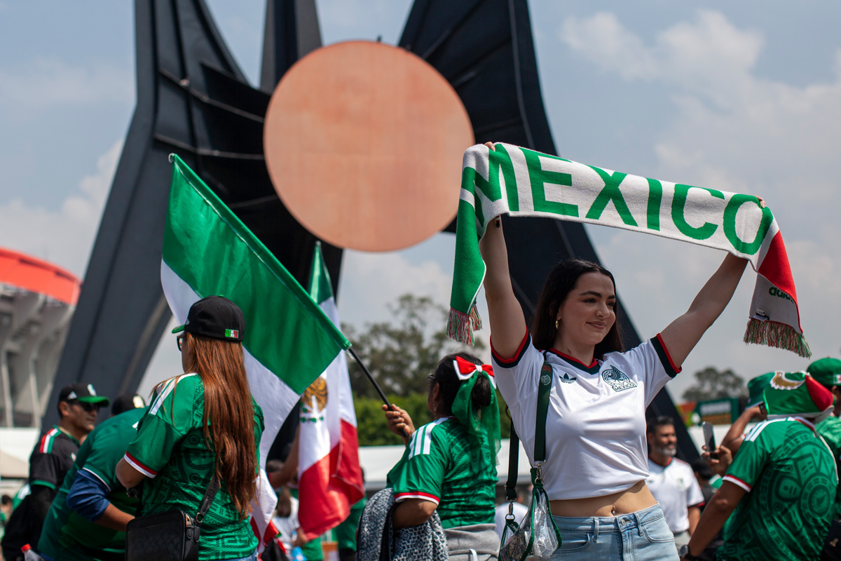 La explanada del Azteca. Foto: Alejandro Saldívar