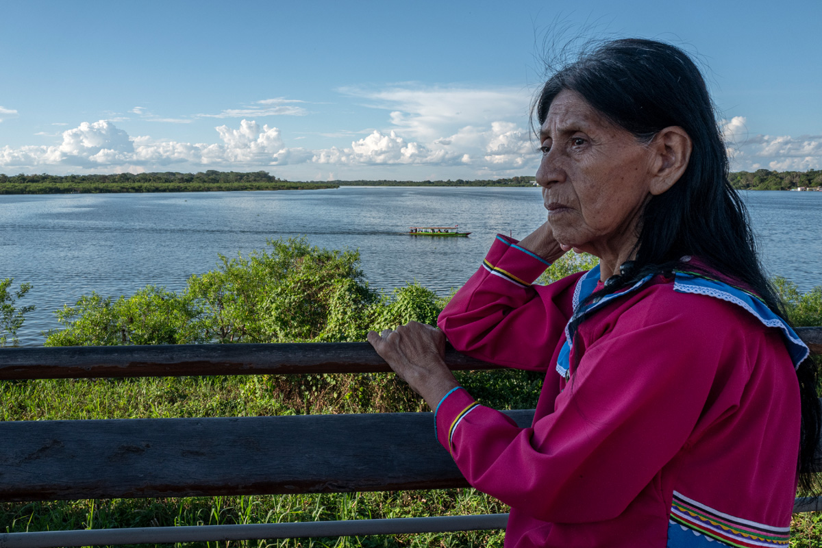 Guillermina González, originaria de la comunidad de Nuevo Saposoa. Foto: Alex Kornhuber